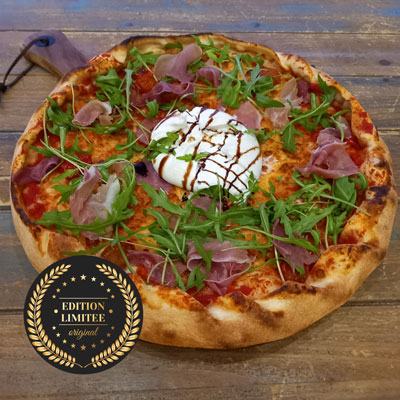 Burrata-Tout-Feu-Tout-Flamme Pizza Burrata