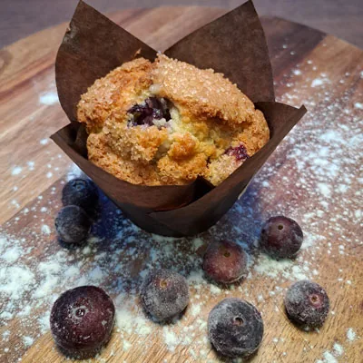 Dessert Muffin myrtilles a emporter et en livraison a Tourcoing et Mouvaux